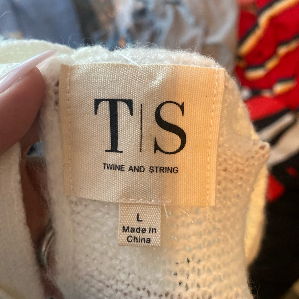 Twine & String Color Block Sweater - image 5